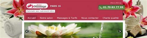 Ok, je vais balancer certains lieus intéressants : Salon-Massage Paris 16 : Votre centre de massage à Paris 16