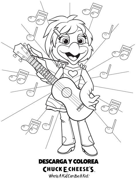 Print some free coloring pages from chuck e. Chuck E. Cheese's