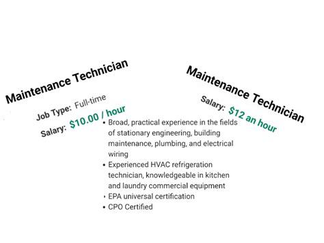 Your duties vary depending on the type of building in which you work. Maintenance technician jobs - HOME