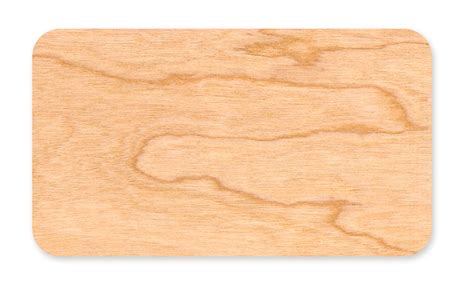 The individual grain and texture of the wood mean that no two cards are alike! Flat Business Card: Birch, Cherry or Cedar ‹ Blank Wood ...