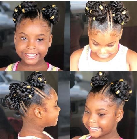 This beautiful hairstyle involves plaiting two big lines. Styling Gel Hairstyles For Black Ladies - The teeny weeny ...