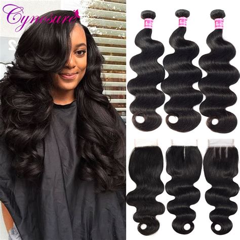 We are a full service hair salon in whitby, ontario. Cynosure Human Hair Body Wave Bundles With Closure Double ...