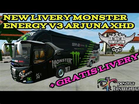 Bussid livery sdd new monster energy youtube. Download Livery Bussid Bimasena Sdd Monster Energy ...