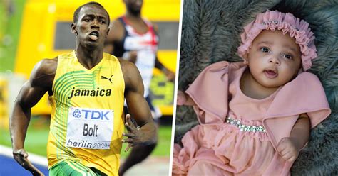 I want nothing but happiness for u and will continue to. Usain Bolt Names Daughter Olympia Lightning Bolt - UNILAD