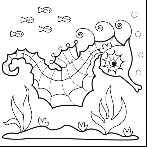 Seahorse meets on his way to the sea. Seahorse Coloring Pages To Print at GetDrawings | Free ...