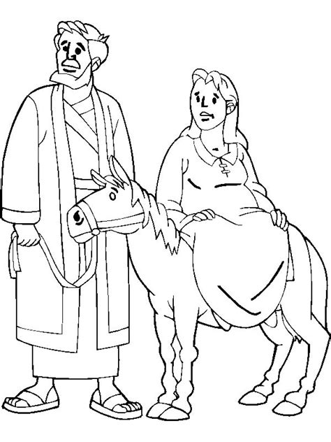 Families are notified of the events by a flyer two or three weeks in advance. Mary And The Donkey Coloring Pages : Best Place to Color