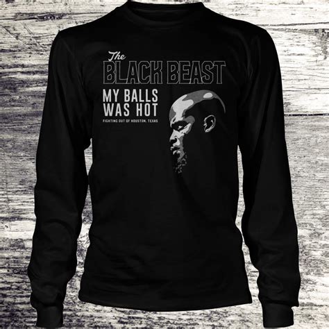 He was an underdog heading into the fight. Nice Derrick Lewis The black beast my balls was hot shirt ...