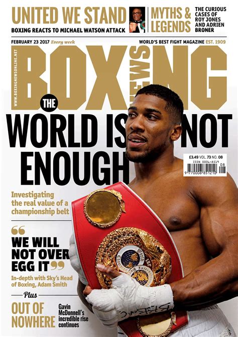 Click here to join us on instagram. Boxing News Magazine - 21/02/2017 Subscriptions | Pocketmags