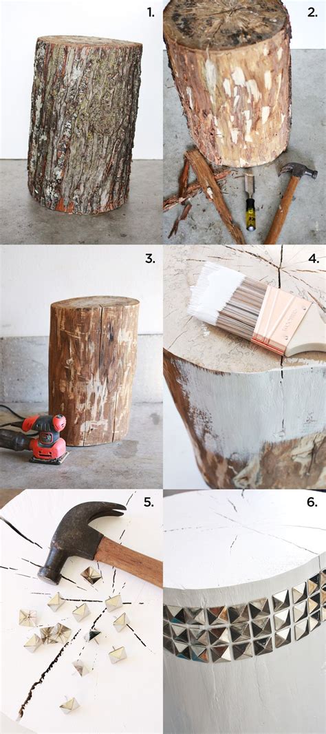 It's an indication of health. DIY Studded Tree Stump Side Table - A Beautiful Mess