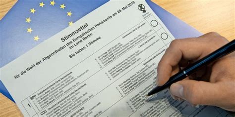 Maybe you would like to learn more about one of these? Europawahl 2019: Stimmzettel richtig ausfüllen