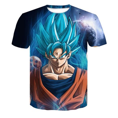 Perfect for cosplay, workout, or daily wear! Men's 3D T Shirt Dragon Ball Z Ultra Instinct Goku Super ...