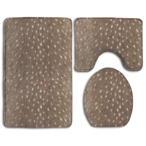 Check spelling or type a new query. CHAPLLE Deer Soft Deer Hide and Taupe 3 Piece Bathroom ...