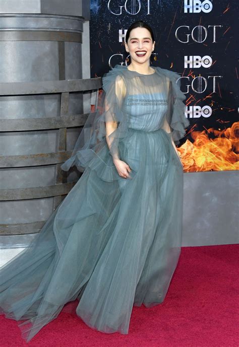 'game of thrones' season 8 episode 1 review: Emilia Clarke - "Game of Thrones" Season 8 Premiere in NY ...