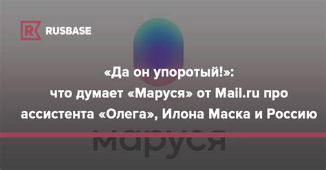 Олег тиньков говорит, что это не продажа, а «скорее слияние» компаний. «Да он упоротый!»: что думает «Маруся» от Mail.ru про ...