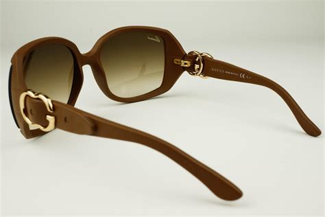 Die präsentation der gucci brillen ist exquisit. Gucci Damen Sonnenbrille Damen Luxus Braun Gold Schnalle ...