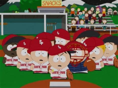 The entire episode used mohammed in the least offensive way they could (he's literally following people around saying nothing), where everyone is panicking for no reason because someone might see what. The South Park Little League baseball team | South park ...