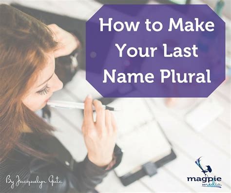 As for what to tack on, usually you only have to add an s to the end of their entire last name—even if the last letter is y. Get Those Greeting Cards Right! How to Make A Last Name ...