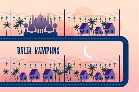 Once that's out of the way, download these other apps from the app store's jom balik kampung collection for the journey back to your hometown. balik kampung/ raya vector ~ Illustrations on Creative Market