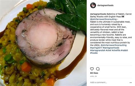 I love risotto and make it often but did not have time to be held hostage at my stove stirring and ladling last night. Rabbit Ballotine John Farnsworth | Barley risotto, White meat, English peas