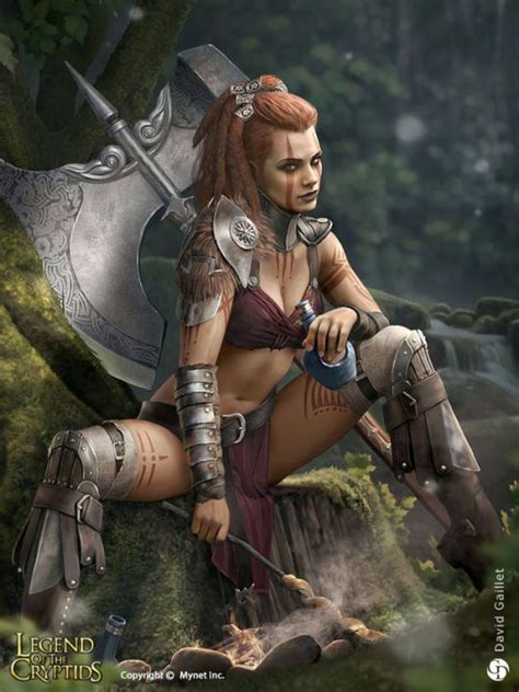 Axe is too big but she's sweet | Fantasy female warrior ...