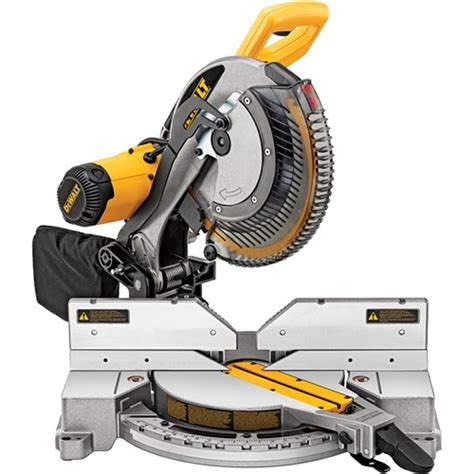 Many 10″ miter saws spin at 5000 rpm, compared to the 4000 rpm of most 12″ miter models. DeWalt DW716 12" Double-Bevel Compound Mitre Saw - BC ...