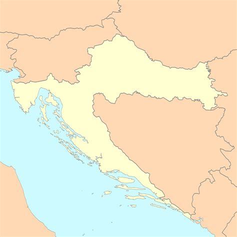 Map of croatia, satellite view. File:Croatia map blank.png - Wikipedia