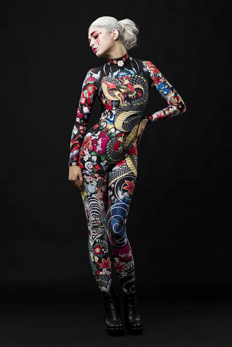Mybodygallery is changing the way women see themselves one photograph at a time. Halloween Yakuza Tattoo Skeleton Full Body Jumpsuit ...