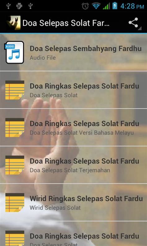 Music doa selepas solat 100% free! Doa Selepas Solat Fardhu for Android - APK Download