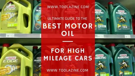 This jug, in the brand's trademark bright yellow, contains five quarts of conventional motor oil that's designed to keep a 75,000+ mile engine clean and responsive. Best motor oil for cars with high mileage engines | Toolazine