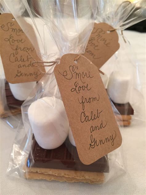 This is an elegant favor idea for a tropical pool party. S'more party favors | Bbq rehearsal dinner, Wedding themes ...