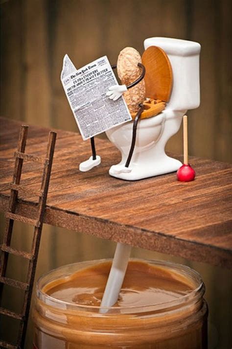 Q:how to get u head back? So that is where peanut butter comes from - RealFunny