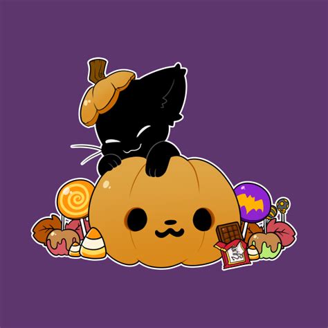 Pumpkitty - Halloween - T-Shirt | TeePublic