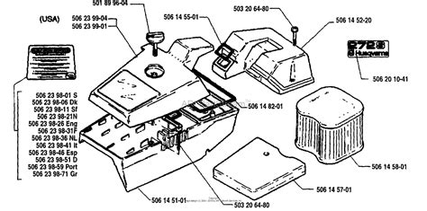 Husqvarna 272 S (1995-12) Parts Diagram for Fuel Tank Assembly