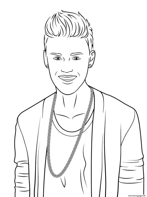 Coloring pages for justin bieber (celebrities) ➜ tons of free drawings to color. Justin Bieber Celebrity Coloring Pages Printable