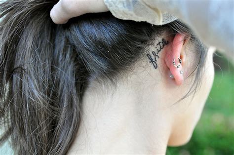 Check spelling or type a new query. behind the ear tattoo on Tumblr