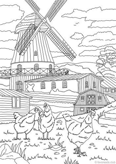 Brussels health safety label 5. Farm Life Bundle - 10 Printable Adult Coloring Pages from ...