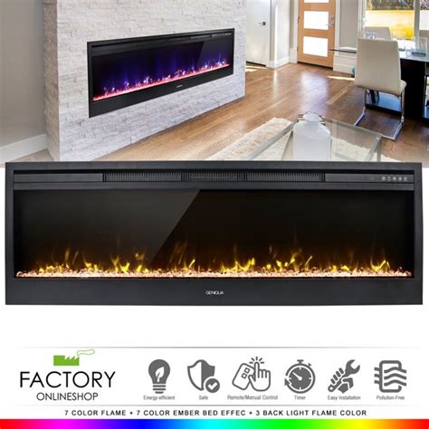 A fireplace insert is like a wood stove that has been modified by its manufacturer to fit within the firebox of a masonry fireplace. Geniqua 58" Electric Fireplace Heat Insert Wall Heater ...