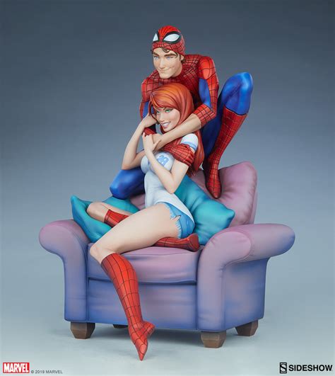 The question is how to attract a cancer man? Marvel Comics - Spider-Man and Mary Jane Maquette by ...