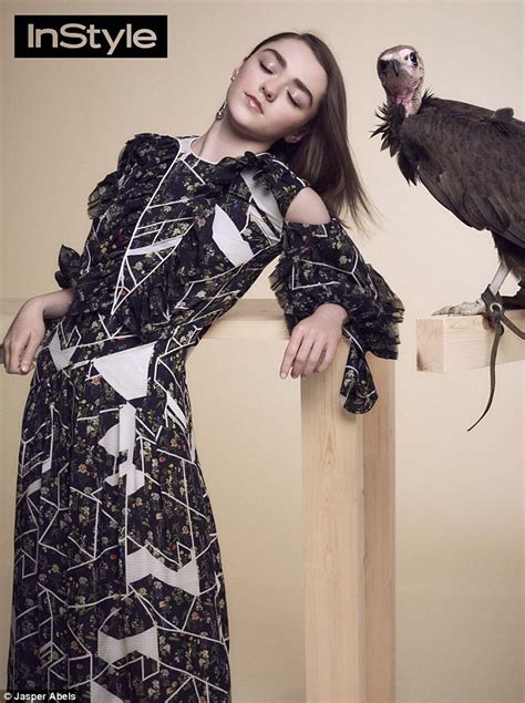 Masha star brown long skirt. Maisie Williams lets slip about secret 'not-famous ...
