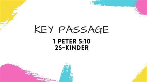 1 peter 5:10 parallel verses ⇓ see commentary ⇓ 1 peter 5:10, niv: 1 Peter 5:10 (2s - Kinder) - YouTube