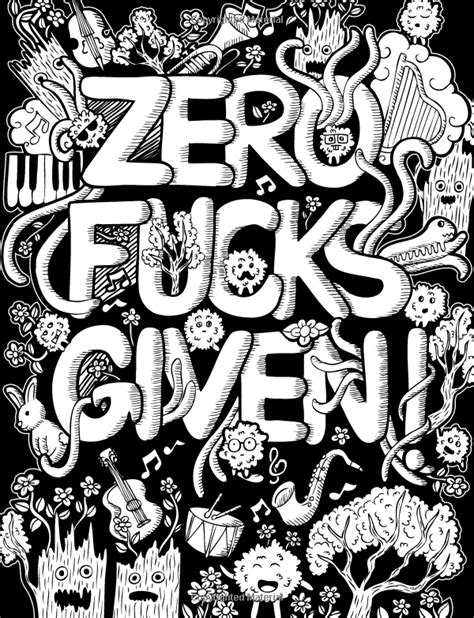 Free printable coloring pages for kids. F*ck Off, I'm Coloring! Swear Word Coloring Book: 40 Cuss ...