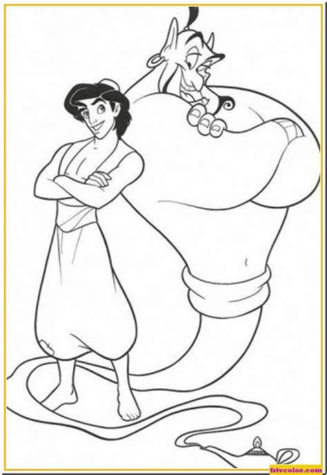 Maybe you would like to learn more about one of these? Genie Coloring Pages Disney - Printable Coloring