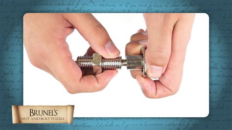 When you look at the bolt, you don't see anything strange. Great Minds - Brunel's Nut and Bolt Puzzle Solution - YouTube