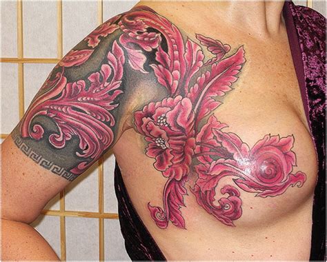 I try to do my best to give credit to the models if i know their names. 21 Tattoos That Cover The Scars From Surviving Breast Cancer