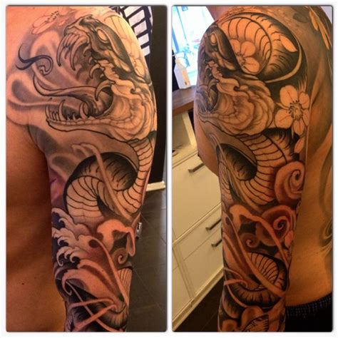 An upper torso snake tattoo :) found in tsr category 'sims 4 female tattoos'. Japanese Shoulder Snake tattoo sleeve | Best Tattoo Ideas ...