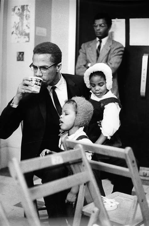 A day before being assassinated, here are pictures of malcolm x with his wife betty shabazz and their children in 1965. Malcolm X with his wife, Betty Shabazz, and their ...