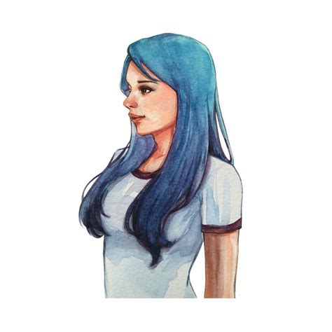 Just super curvy blue haired babe jewelz blu loves some hard banging 7:56; Blue Haired Girl by watercatlor on DeviantArt