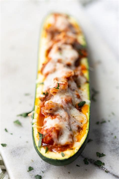 If you're not used to going place stuffed zucchini in a 13 x 9 baking dish; Beef Stuffed Zucchini Boats | Recipe | Zucchini boats ...