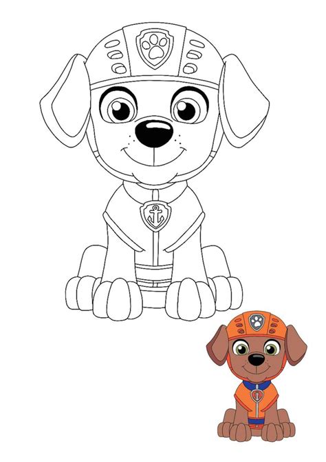 Paw patrol zuma page extraordinary chase and. Paw Patrol Zuma Coloring Pages | Paw patrol coloring pages ...