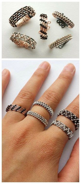 Кольца из проволоки (Diy) | Wire jewelry, Wire rings tutorial, Diy wire ...